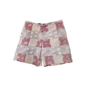 Polo Ralph Lauren Sport Swim Trunks Pink Patchwork 8" Inseam Men's Medium